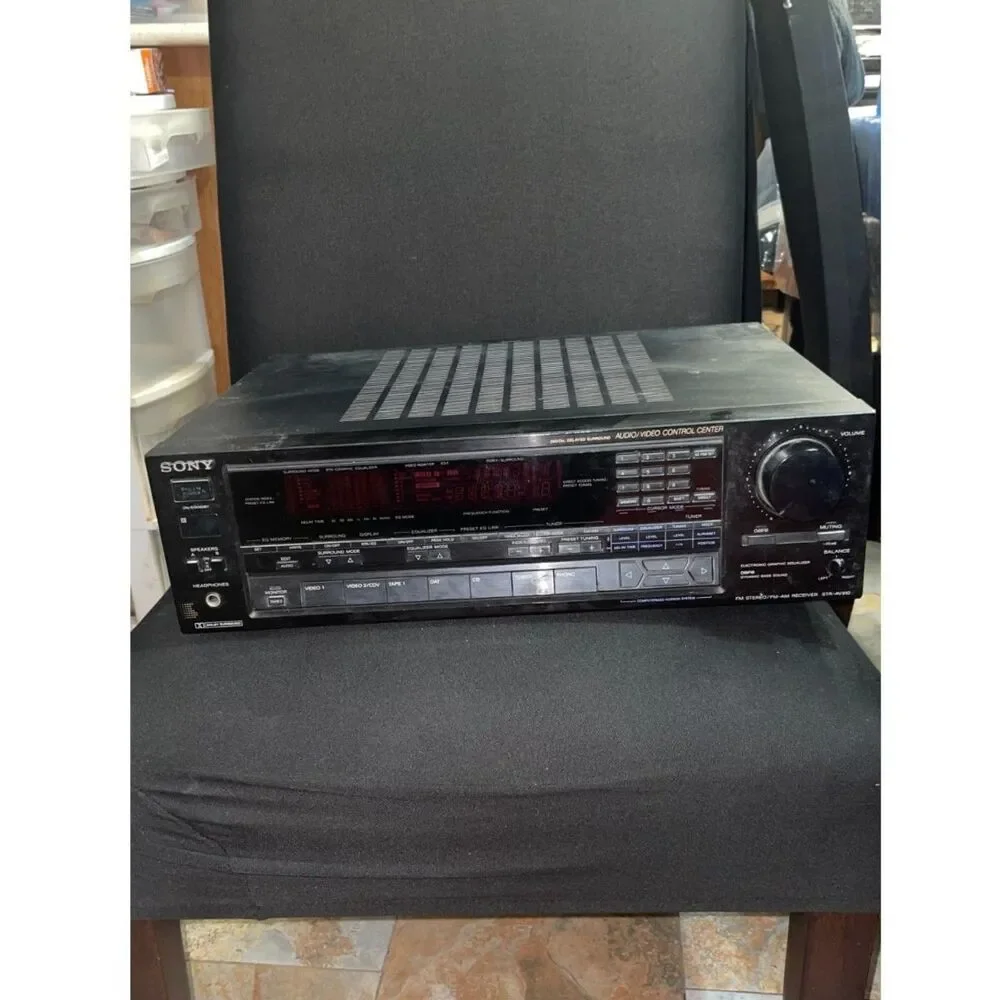 Vintage Sony STR-AV920 Stereo Receiver Control Center - Powers On / As-Is
